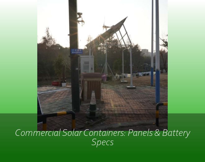 Commercial Solar Containers: Panels & Battery Specs
